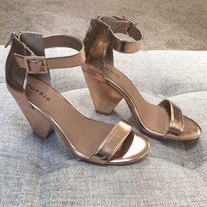 Torrid Rose Gold Cone Heel Size 7.5W